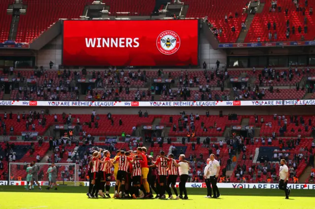 Brentford celebrate