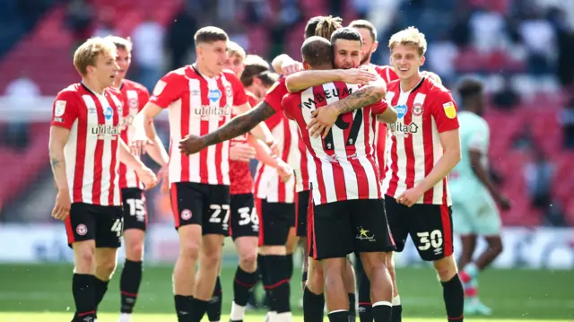 Brentford celebrate