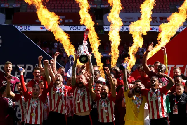 Brentford celebrate