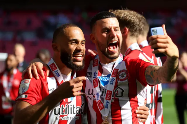 Brentford celebrate