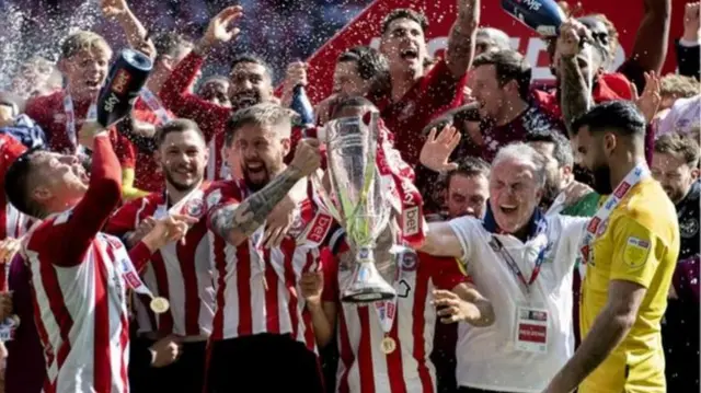 Brentford celebrate