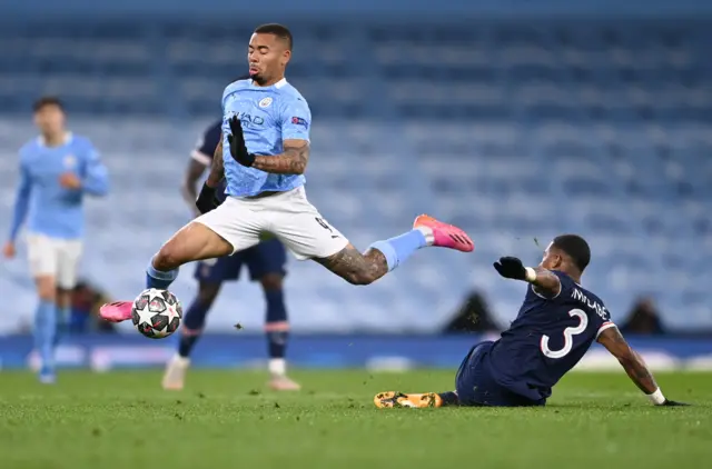 Kimpembe tackles Jesus