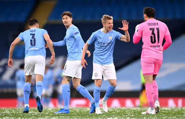 Zinchenko and Ederson