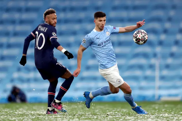 Neymar and Ruben Dias