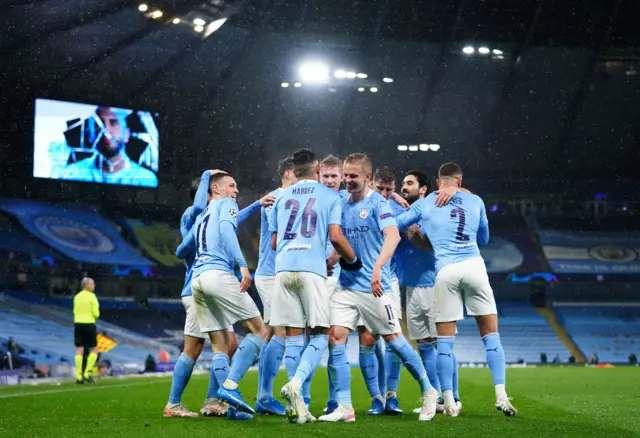 Manchester City celebrate