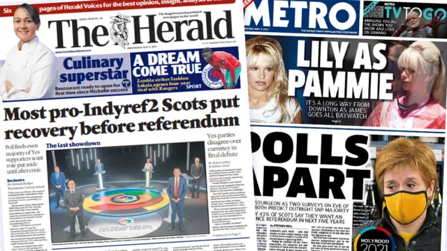 Headlines from some of Wednesday's papers