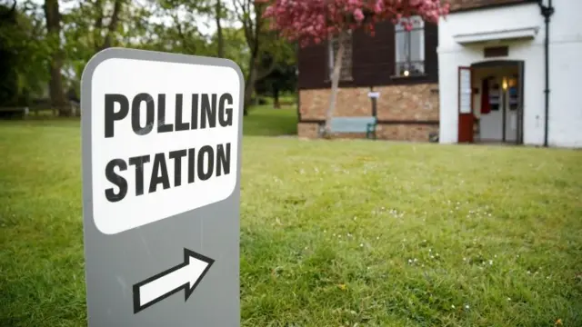 Polling station in Bletchley