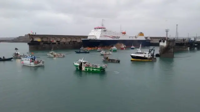 Boats in harbour