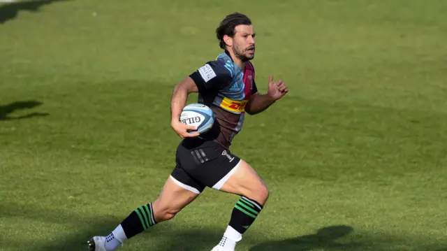 Danny Care runs with the ball