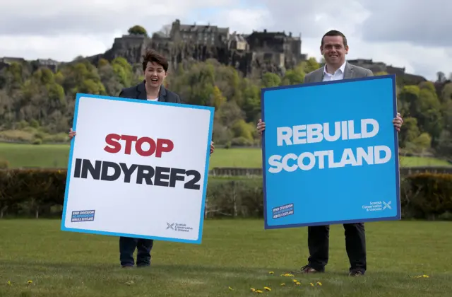 Ruth Davidson and Douglas Ross