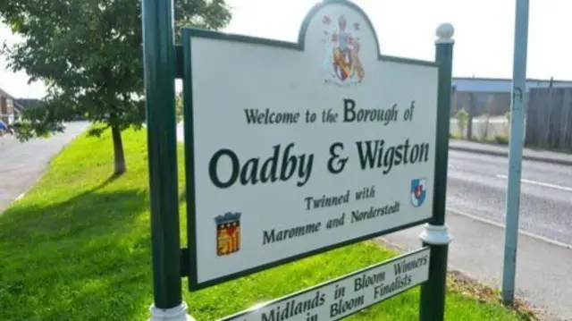 Oadby sign