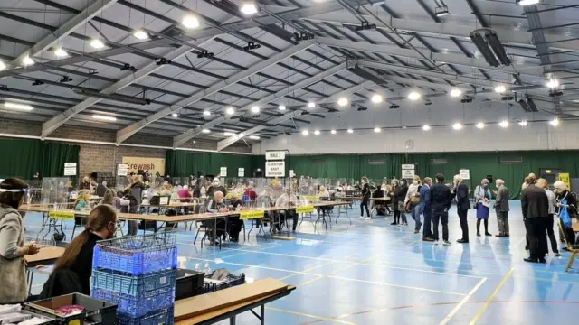 Vote counting in Erewash