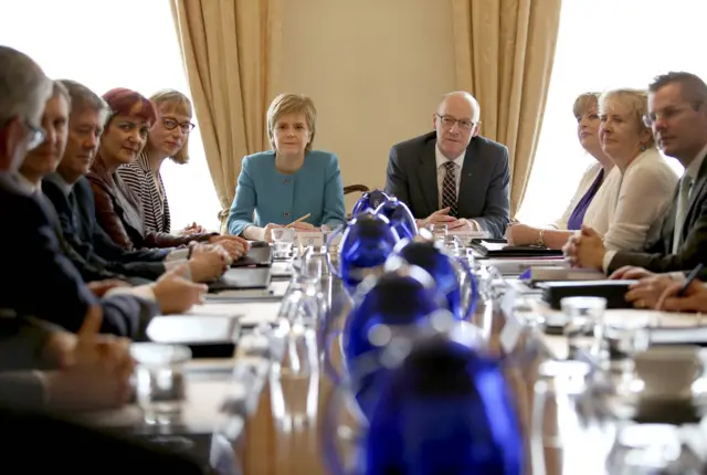 Nicola Sturgeon's cabinet in 2016