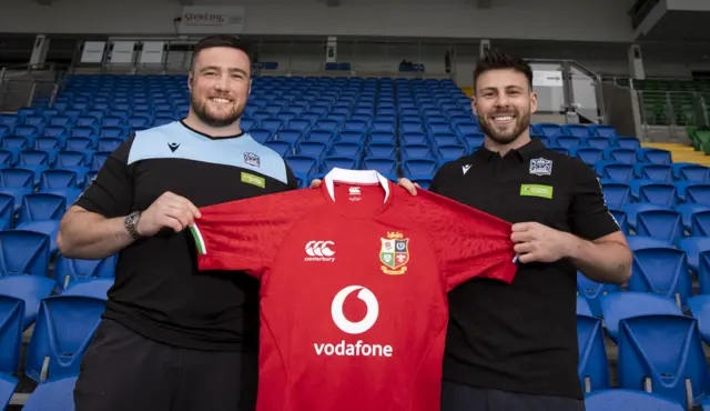 Zander Fagerson and Ali Price after their Lions selection