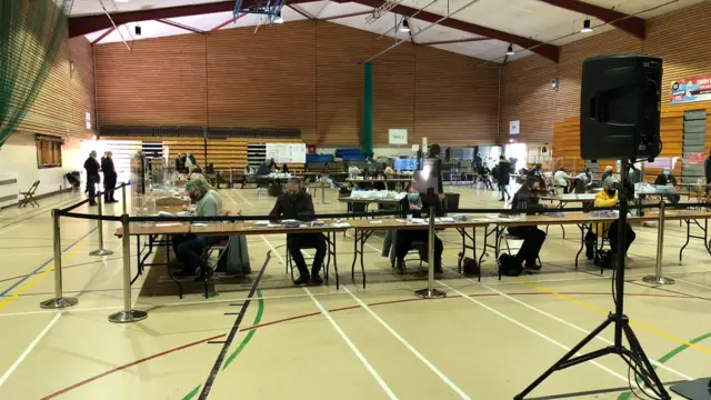 Vote counting in Leicestershire