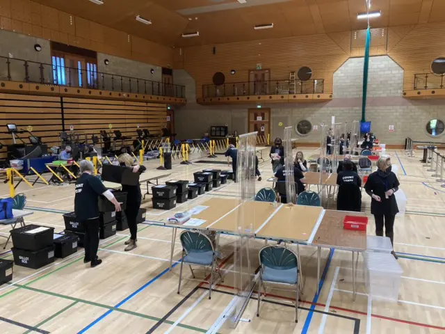 Election count in Orkney