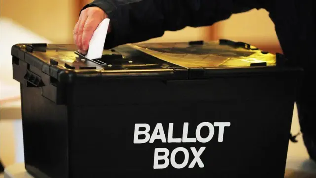 Black ballot box