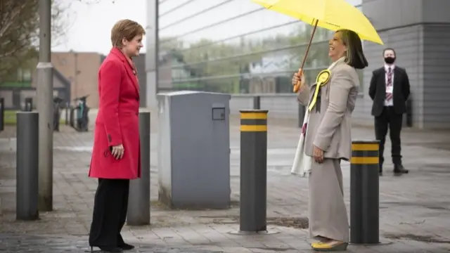 Nicola Sturgeon and Kaukab Stewart