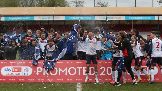 Bolton Wanderers celebrate