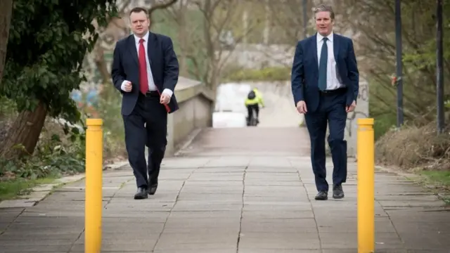 Nick Thomas-Symonds and Labour leader Sir Keir Starmer