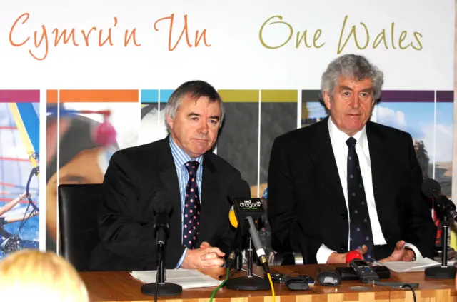 Ieuan Wyn Jones and Rhodri Morgan