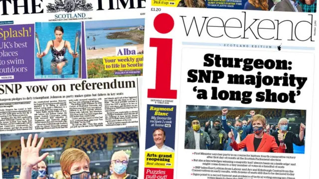 Papers front pages