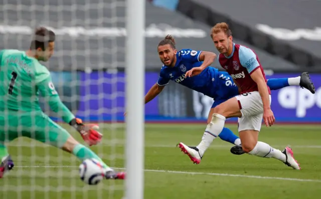 Dominic Calvert-Lewin scores for Everton