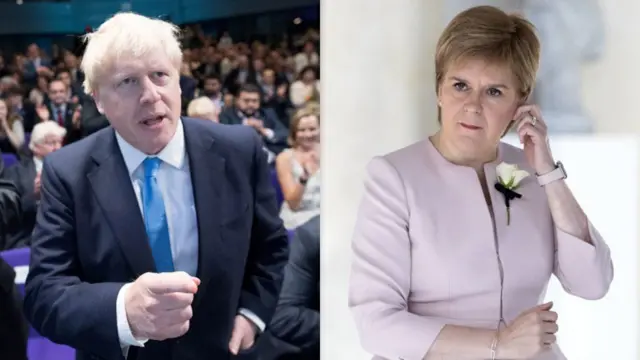 Boris Johnson and Nicola sturgeon