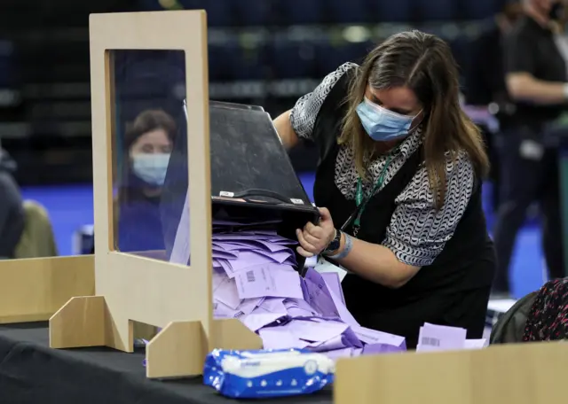 votes being counted