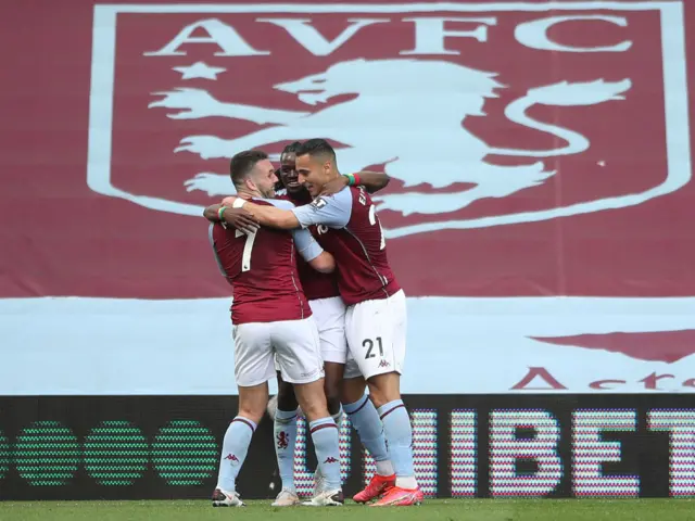 Bertrand Traore scores for Aston Villa