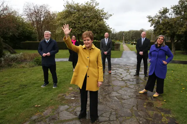 Nicola Sturgeon with new MSPs