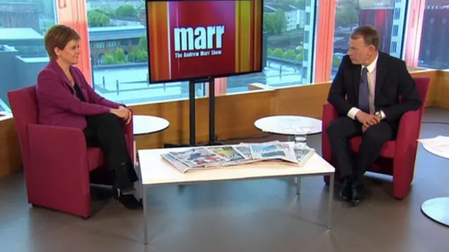 Nicola Sturgeon interviewed by Andrew Marr