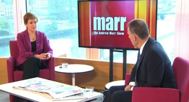 Nicola Sturgeon and Andrew Marr