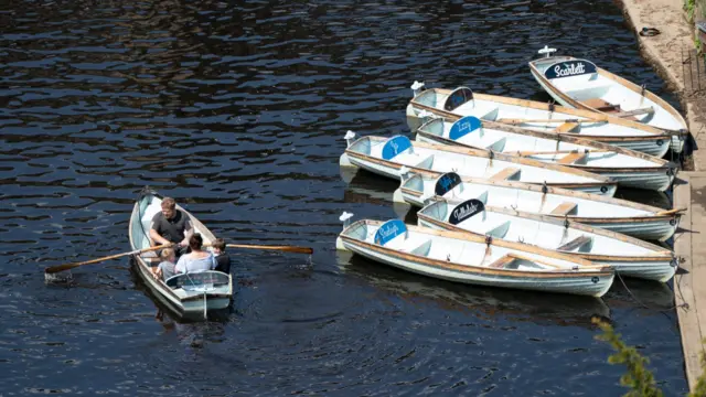 People on boats