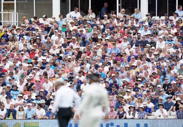 Spectators at Edgbaston