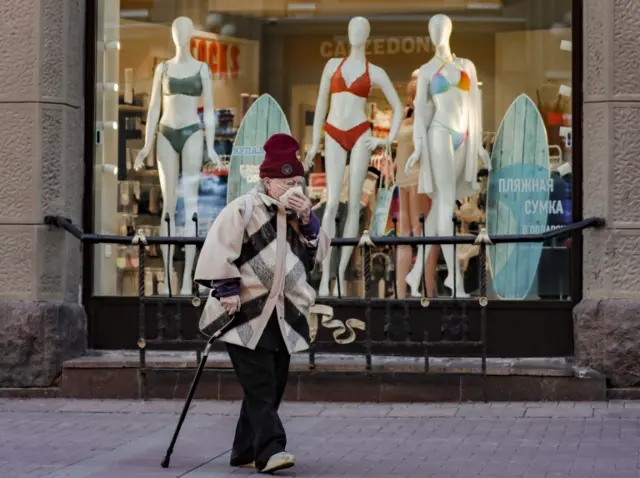 High street in Moscow