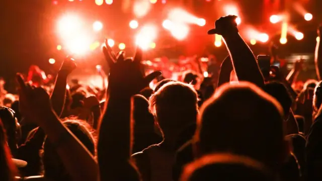 File image of crowds watching music