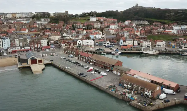 Scarborough Harbour West Pier Aerial