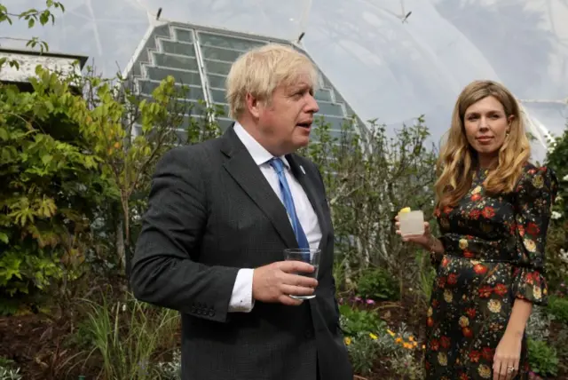 Boris and Carrie Johnson