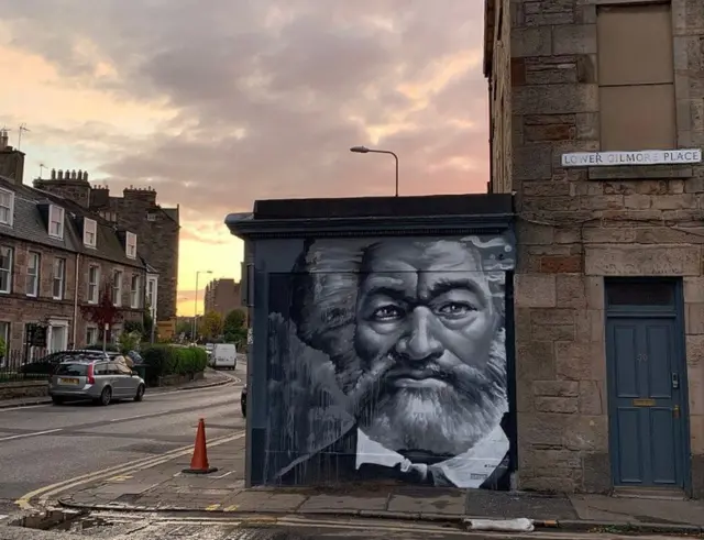 The mural of the anti-slavery activist is part of Edinburgh's mural trail