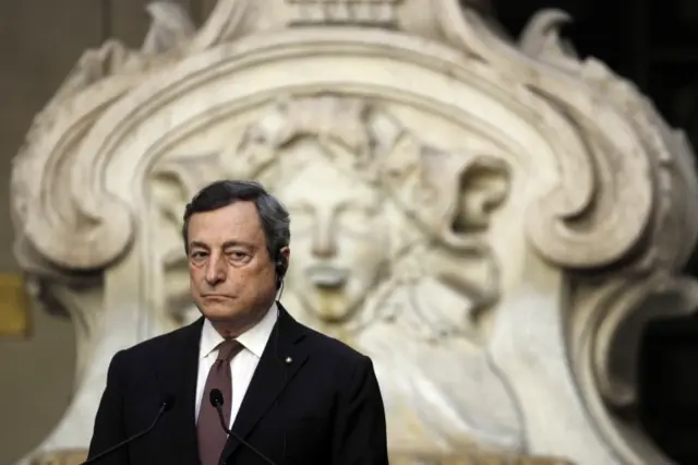 Italian Prime Minister Mario Draghi in Rome on 31 May 2021