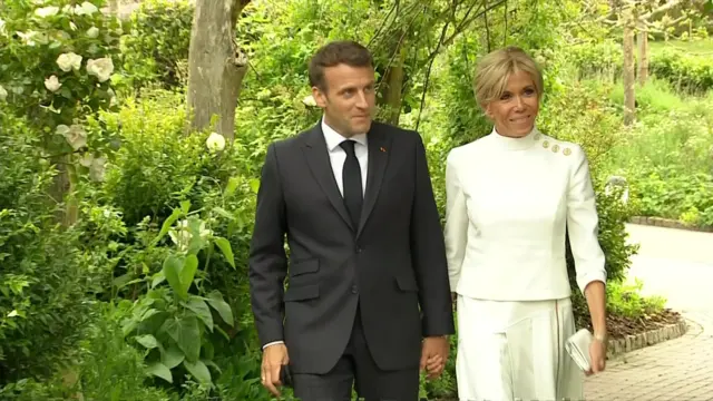 President Macron and wife Brigitte