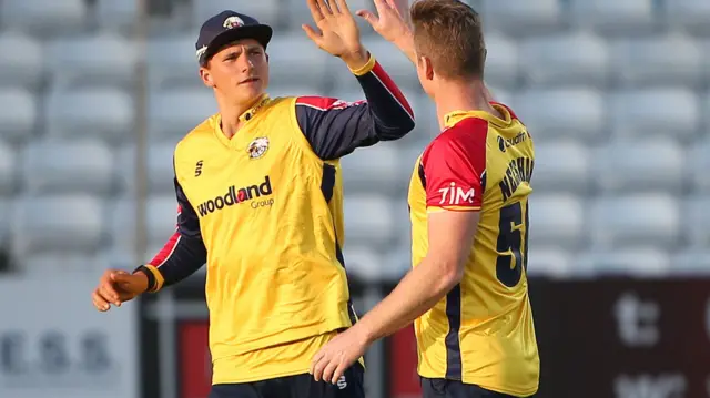 Essex celebrate wicket