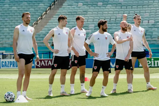 Wales training shot