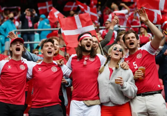 Denmark fans