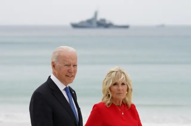 U.S. President Joe Biden and U.S. first lady Jill Biden