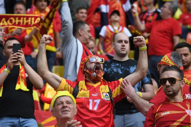 North macedonia fans