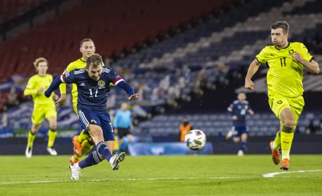 Ryan Fraser scored the only goal when Scotland beat the Czech Republic at Hampden last October