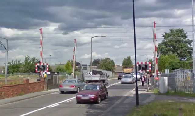 Rossington Level Crossing in Doncaster