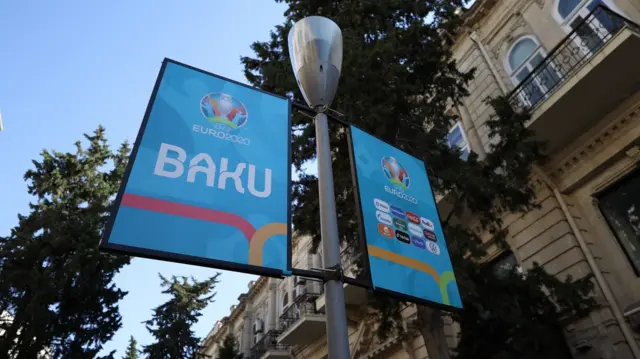 Baku Euro sign